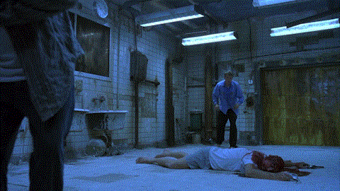 Dr. Gordon and Adam are shocked when they see the corpse.